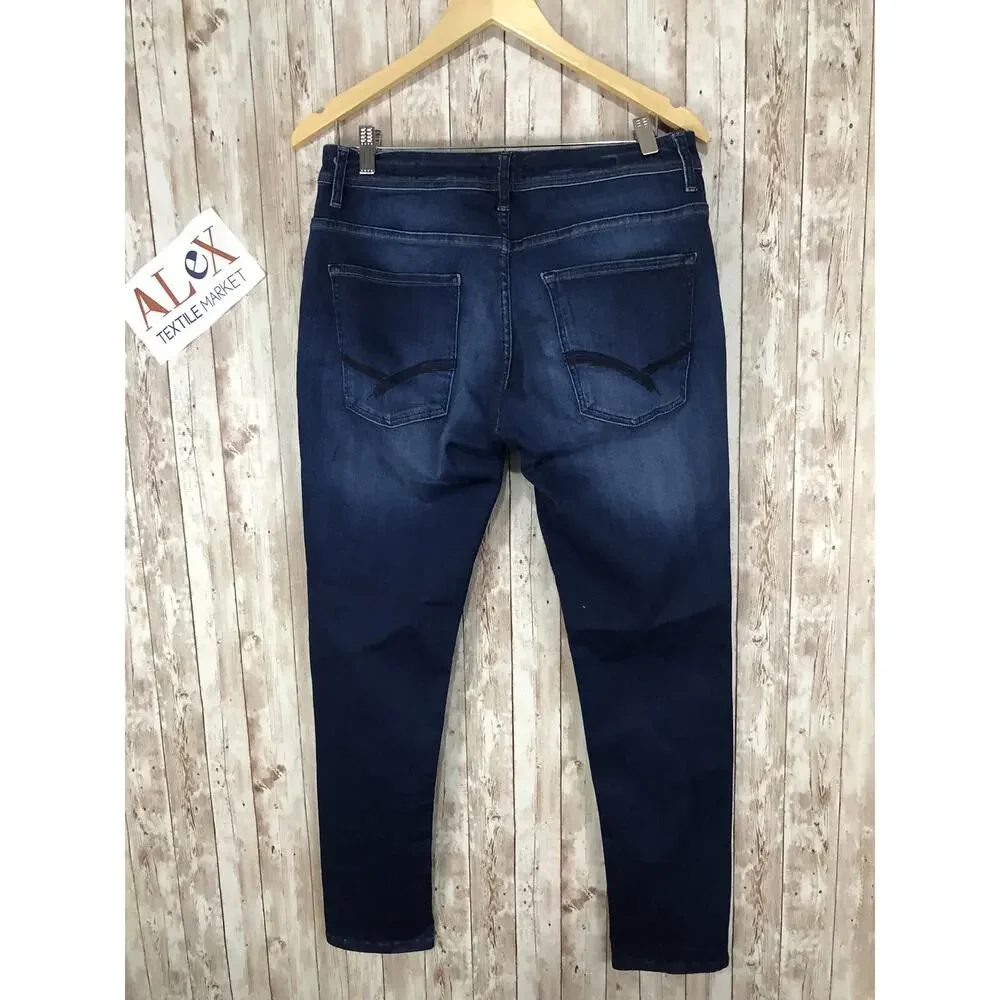 Henry Choice Jeans Mens 30x30 Skinny Denim Pants Blue Stretch N21